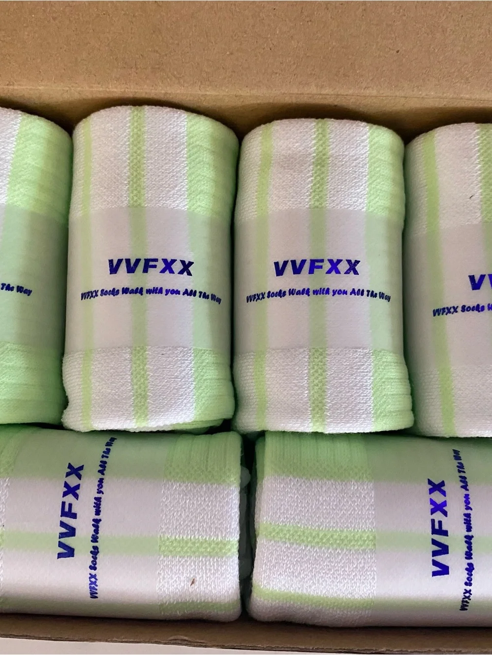 L Ski Athletic White/Lime Green Short Socks Running Walk Work  83% Cotton